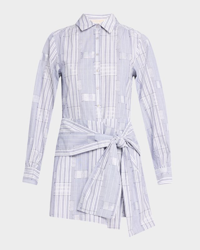 Sariah Belted Mini Shirtdress